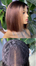 Load image into Gallery viewer, Adrianna closure Bob wig - Lace Custom Color